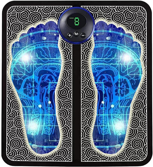 EMS Foot Massager with Vibration & Bubbles - Electric Wellness Device for Home Use